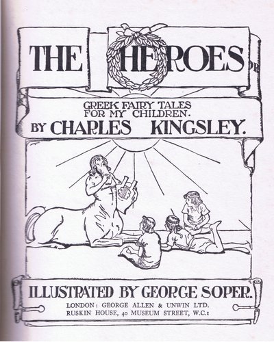 Page de titre, de The Heroes publié par George Allen and Unwin 1929 - George Soper