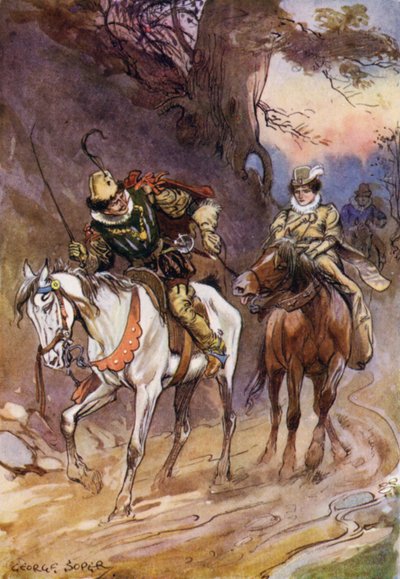 Quand le cheval de Katharine trébucha, il tempêtait et jurait contre le pauvre animal fatigué - George Soper