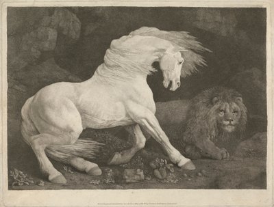 Un cheval effrayé par un lion - George Stubbs