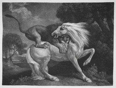 Un cheval attaqué par un lion - George Stubbs
