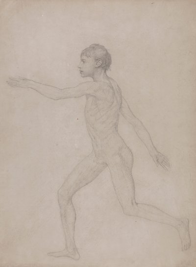 Figure humaine, vue latérale (ébauche préliminaire pour l