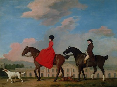 John et Sophia Musters chevauchant à Colwick Hall, 1777 - George Stubbs