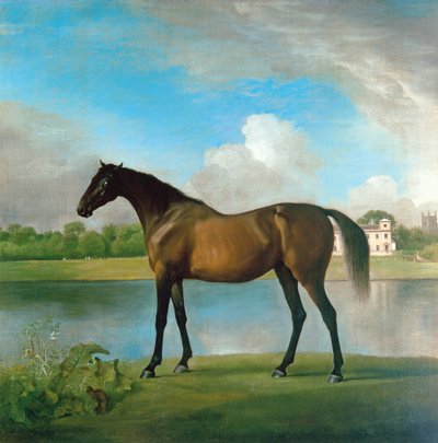 La jument poulinière de Lord Bolingbroke dans les jardins de Lydiard Park, Wiltshire, c.1764-66 - George Stubbs