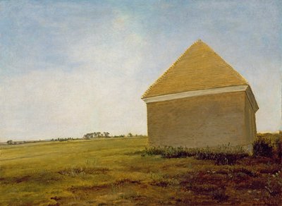 Newmarket Heath, avec une maison de frottement, c.1765 (post-restauration) - George Stubbs