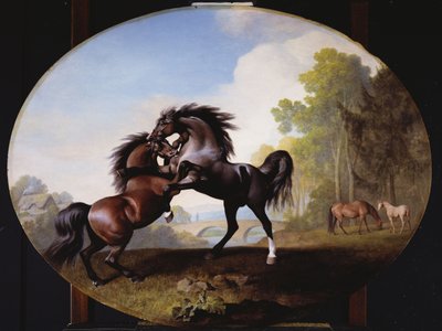 Étalons se battant, 1781 - George Stubbs