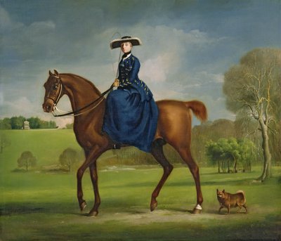 La comtesse de Coningsby en costume de la chasse de Charlton, c.1760 - George Stubbs