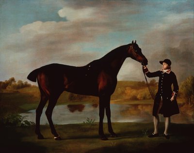 Le chasseur de la baie du duc de Malborough avec un palefrenier - George Stubbs