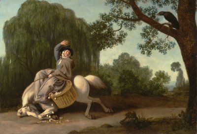 La femme du fermier et le corbeau, 1786 - George Stubbs