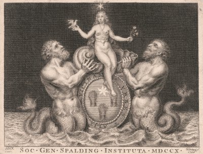 Ex-libris : La Société des Gentilshommes de Spalding - George Vertue