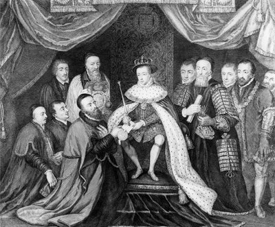 Édouard VI accordant la charte de l