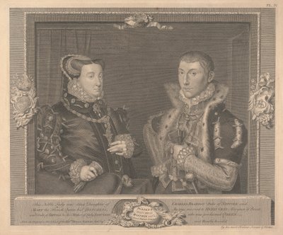 Frances Grey (née Brandon), Duchesse de Suffolk et son mari Adrian Strokes - George Vertue