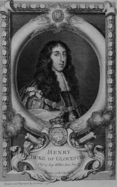 Henri, duc de Gloucester (1639-60) frère cadet de Charles II, gravé par l
