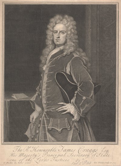 James Craggs, le Jeune - George Vertue