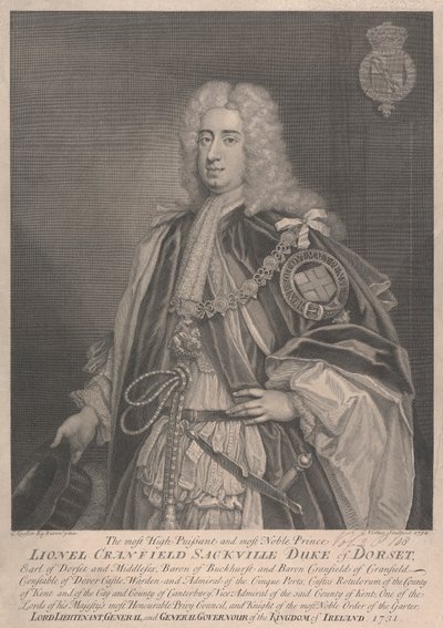 Lionel Cranfield Sackville, 1er duc de Dorset - George Vertue