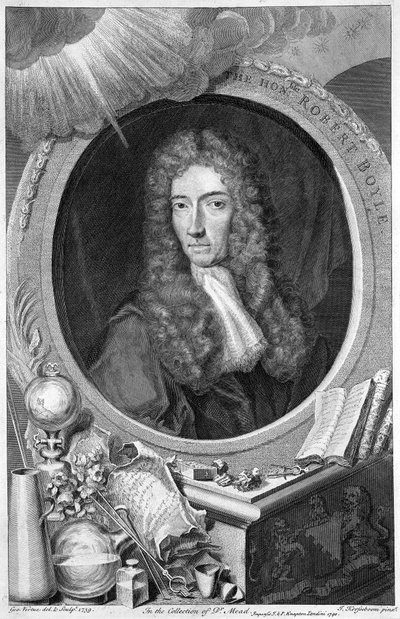 Robert Boyle, chimiste et physicien irlandais du 17ème siècle, 1739 - George Vertue