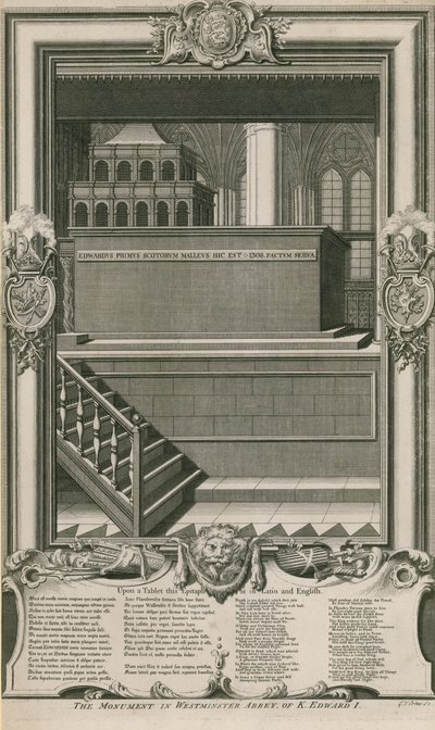 Le monument du roi Édouard I - George Vertue