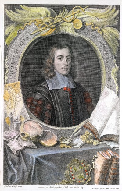 Thomas Willis, médecin anglais du 17e siècle, 1742 - George Vertue