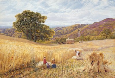 Temps de récolte près de Holmbury Hill, Surrey, 1865 - George Vicat Cole
