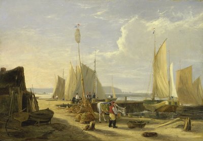 Scène de port sur l