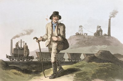 Locomotive Blenkinsop à la mine de Middleton près de Leeds, de 