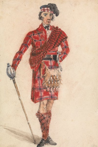 Écossais avec épée; Costume moderne d