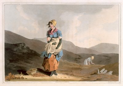 La fille aux canneberges, gravée par Robert Havell l
