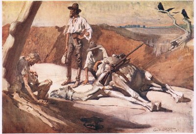 En route vers le mont Hopeless - George Washington Lambert