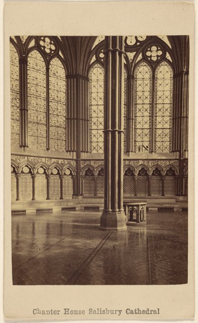 Salle du Chapitre. Cathédrale de Salisbury. - George Washington Wilson