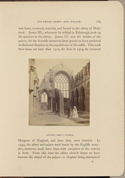 Abbaye de Holyrood ; Intérieur - George Washington Wilson