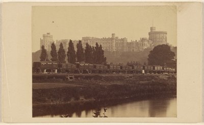 Château de Windsor, vu depuis la Tamise - George Washington Wilson