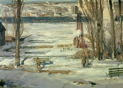 Neige du matin - Rivière Hudson, 1910 - George Wesley Bellows