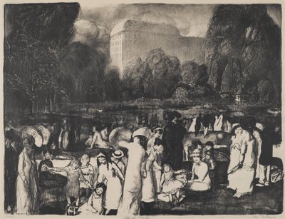 Dans le parc, lumière, 1916 - George Wesley Bellows