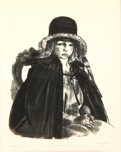 Jean avec un chapeau noir, 1923-24 - George Wesley Bellows
