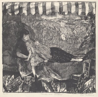 Mère et enfants - George Wesley Bellows