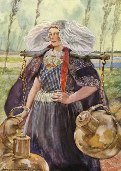 Une laitière de Zélande - George Wharton Edwards