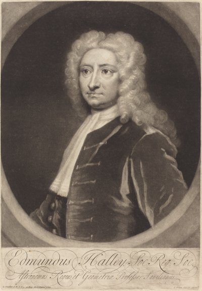 Edmund Halley - George White after Sir Godfrey Kneller
