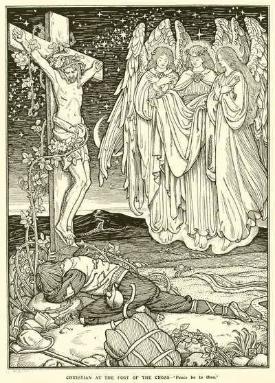 Chrétien au pied de la Croix - George Woolliscroft Rhead