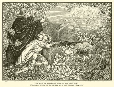 Le Pays de Beulah, en vue de la Sainte Cité - George Woolliscroft Rhead
