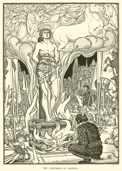 Le martyre de Fidèle (gravure) - George Woolliscroft Rhead
