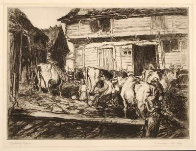 Vaches en attente - George Wright