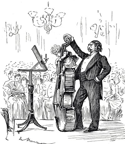 Dessin Animé Commentant les Prodiges Musicaux Qui Semblent Devenir de Plus en Plus Jeunes - George du Maurier