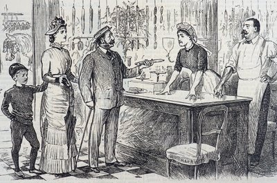 Caricature commentant la compréhension approximative du système métrique par l