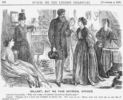 Galant, mais nous craignons officier satirique, 1865 - George du Maurier