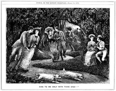 Rink to me only with thine eyes, 1876 - George du Maurier