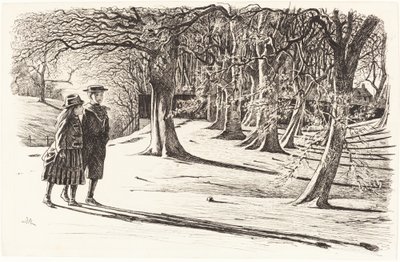 Deux enfants dans la neige - George du Maurier