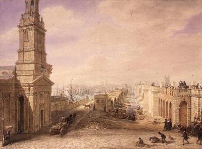 Les anciens et nouveaux ponts de Londres - George the Elder Scharf