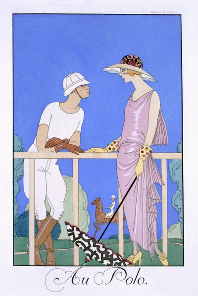 Au polo - Georges (after) Barbier