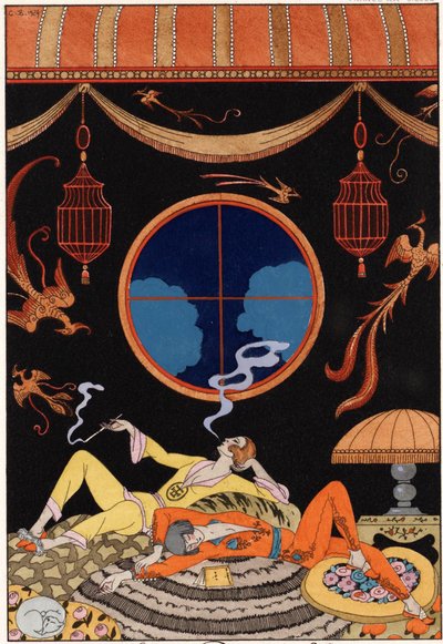 Paresse - Série des sept péchés capitaux - Georges (after) Barbier
