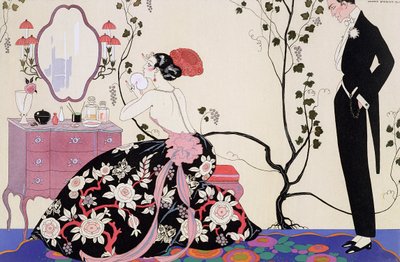 La robe sans dos, gravée par Henri Reidel - Georges (after) Barbier