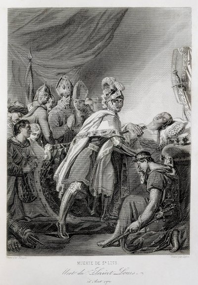 LOUIS IX, Saint Louis, de France (gravure) - Georges (after) Rouget